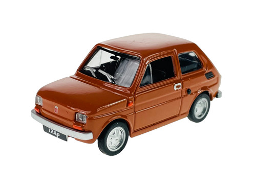 Fiat 126p maluch brown - 126p, 1:43